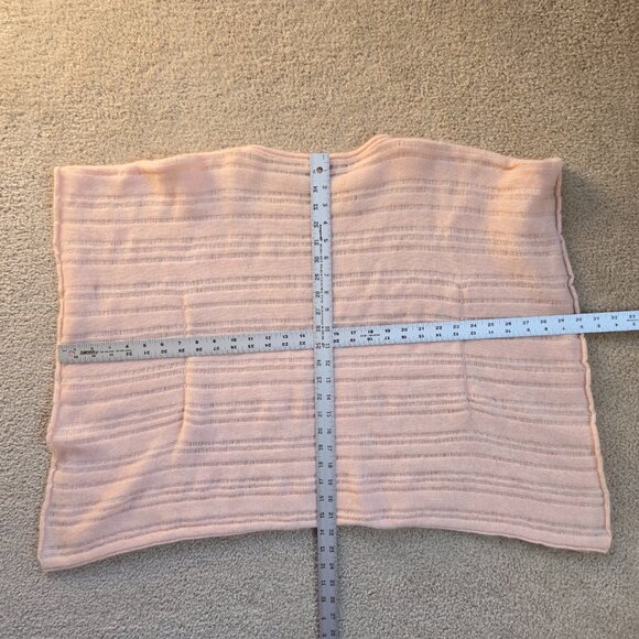 NWOT Calypso St. Barth Cashmere Poncho Peach Pink Boho - Picture 10 of 10